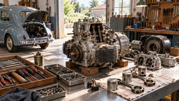 Guide complet pour préparer la restauration d'un moteur de Renault 4CV